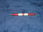 Marathon white and red Dixon Rite Rite mechanical pencil, 1940s, $33.  