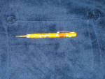 Shell yellow marbelized mechanical pencil, 1930s, $42.  