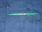 Cities Service green ballpoint pen, 1950s-1960s, $14.  