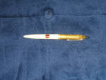 Phillips 66 white and gold ballpoint pen, 1950s.  [SOLD]