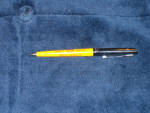 Shell yellow and silver ballpoint pen, 1960s.  [SOLD]