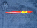 Shell red and yellow ballpoint pen, 1950s.  [SOLD]