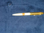 Shell white and gold ballpoint pen, 1950s, $15.  