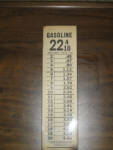 22 and 4 tenths cents Gasoline Price Chart, Currier Manufacturing Co., Minneapolis, Minn.  [SOLD]    