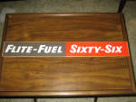 Phillips 66 Flite-Fuel gas pump decal, original from the 1960s. [SOLD] 