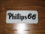 Phillips 66 gas pump ad glass panel insert, 4.25 inches x 10.25 inches, this is an ORIGINAL. [SOLD]  