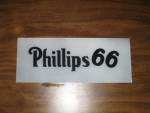 Phillips 66 gas pump ad glass panel insert, 4.625 inches x 11.75 inches, this is an ORIGINAL. [SOLD]   