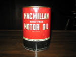MacMillan Ring-Free Motor Oil, very good cond., full, $68.