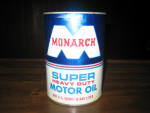 Monarch Super Heavy Duty Motor Oil, composite, excellent cond., full. [SOLD] 