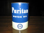 Pure Puritan Motor Oil, excellent cond., full, $84.