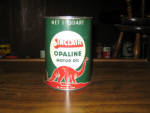 Sinclair Opaline Motor Oil qt. can, 1935, Mellowed 80 Million Years.  [SOLD]  