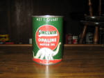 Sinclair Opaline Motor Oil qt. can, Mellowed 80 Million Years, 1935.  [SOLD]  