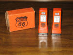 Phillips 66 Salt & Pepper shakers with original box with tattered box flaps.  [SOLD]  