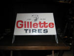 Gilette Tires 2-sided display, c. 1960s, $395.  