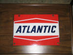 Atlantic original porcelain pump plate, 9 inches x 13 inches, $475. 