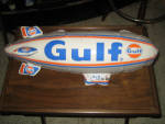 Gulf Blimp display, 1970s, excellent condition, ships deflated, $69. 