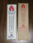 Standard Home Heating Oils with Sta-Clean, metal thermometer with original box.  [SOLD]