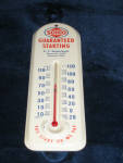 Sohio Guaranteed Starting metal thermometer, $72.  