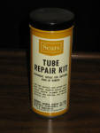 Sears Tube Repair Kit, yellow ochre metal can, $28.