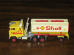 Shell yellow and white tanker, made by Majorette, France.  [SOLD]