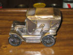LaSalle National Bank Stanley Steamer model car bank, made by Banthrico, Inc., Chicago, IL in the early 1970s, all cast metal, $23.50. 