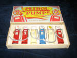 Petrol Pumps by Wardie, England, original box, c. 1940s, $175.  