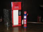 Standard Red Crown Tokheim Visible Gas Pump bank, Limited Edition Die Cast, with original box, 6.5 inches tall, $45.  