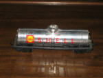Shell HO Scale Railroad Tanker Train Car, Hong Kong, 1960s, 5.5 inches long, excellent condition, $65. 