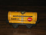 Shell tin railroad tanker train car, Japan, 1940s, 4 inches long, great condition, $130.  [SOLD]