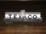 Texaco HO Scale Railroad Tanker Train Car, Hong Kong, 1960s, 5.5 inches long,  very good condition, with the exception of the side pipe(wire) missing along the horizontal edge of the tank, $40. 
