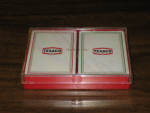 Texaco double deck playing cards box, sealed N.O.S, $59.  