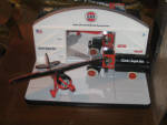 Clark model airplance hangar, comes with model plane, tanker truck bank and original boxes, $165.  