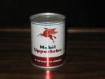 Mobil Upperlube, shiny metal with Pegasus, 4 oz., FULL. [SOLD]