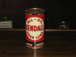 Kendall Gear Lube can, 1930s, $85.  