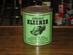 Simoniz Kleener half gallon can, mostly full, from the 1930s.  [SOLD]